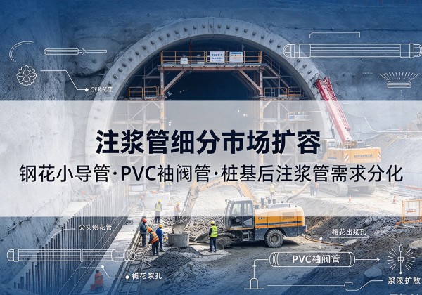 平利注浆管细分市场扩容，隧道钢花小导管、PVC 袖阀管、桩基后注浆管需求分化